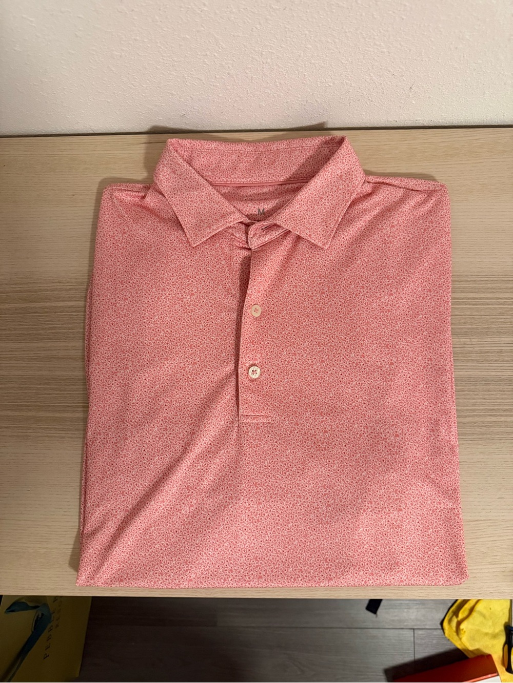 johnnie-O Men's Heathered Coral Polo